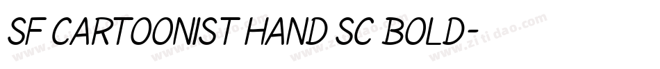 SF Cartoonist Hand SC Bold字体转换